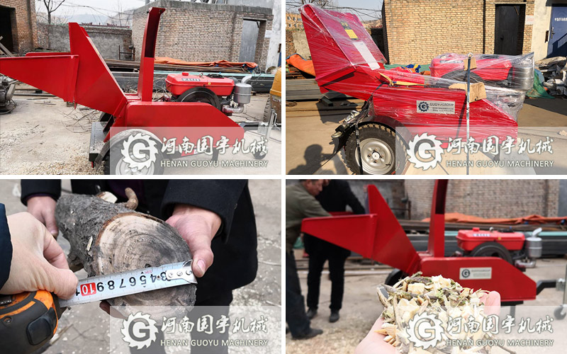 国宇园林树枝粉碎机出口到牙买加